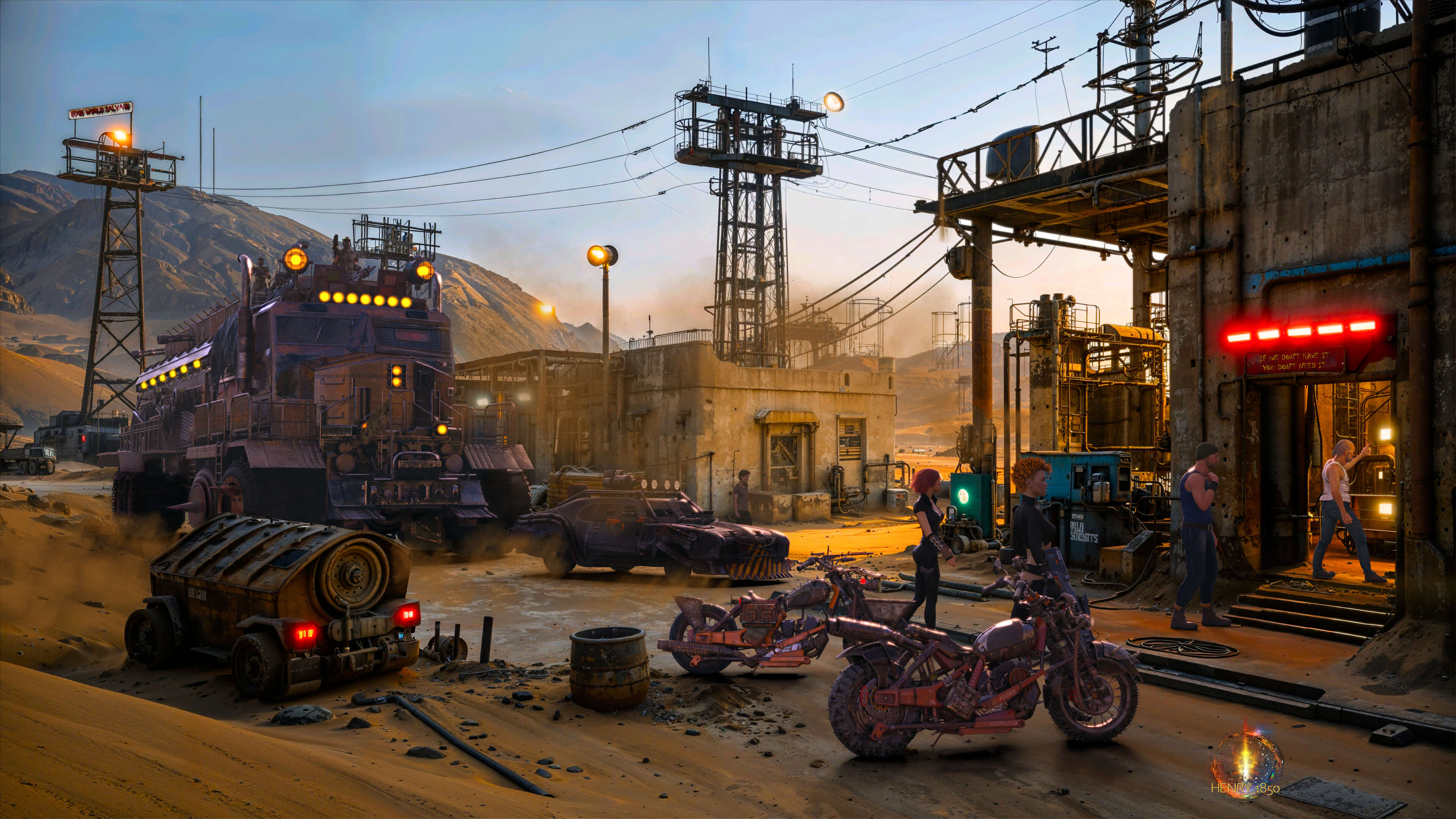 Edge of the World Salvage 3D Render, Digital Art by Henry1850