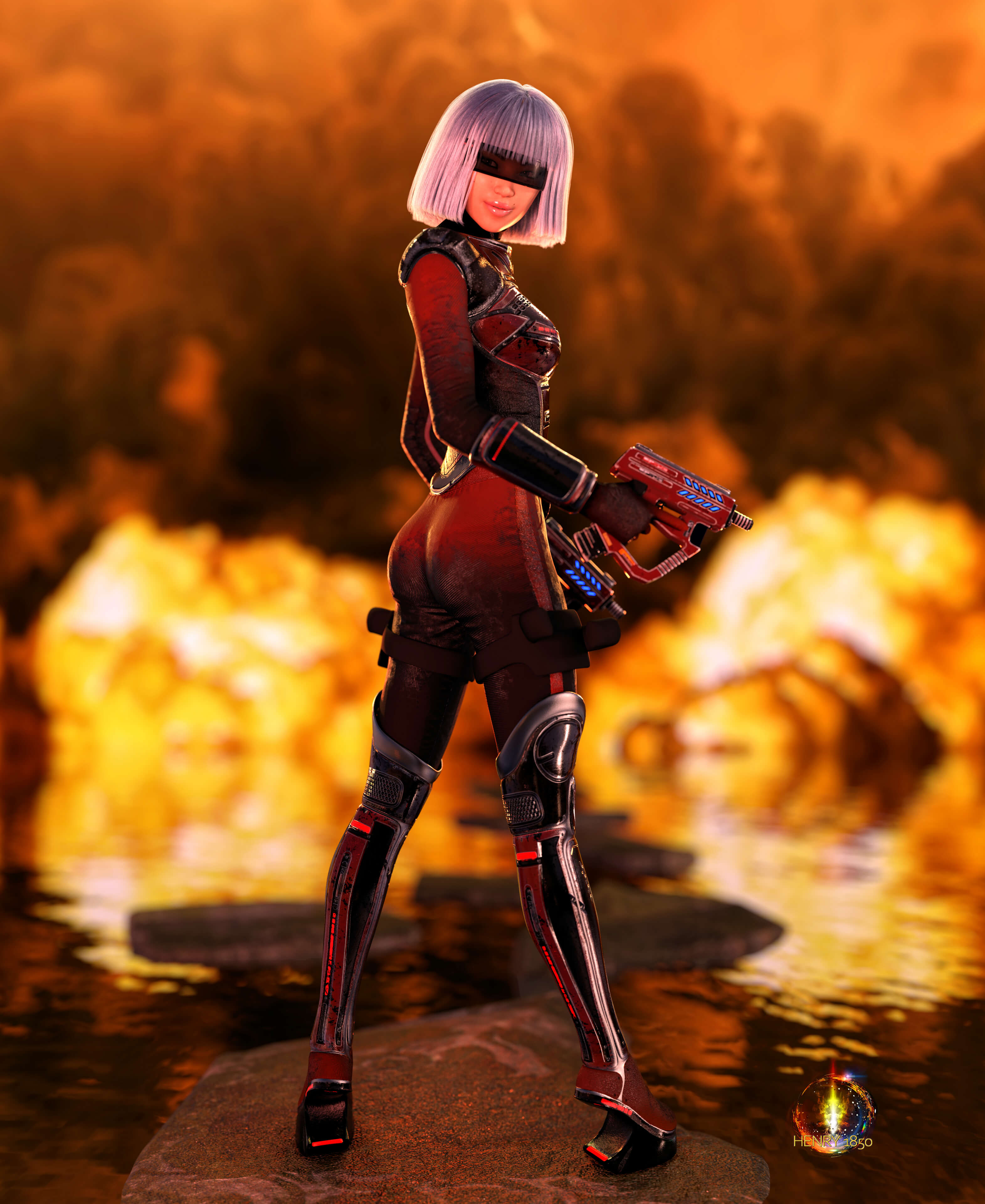 Mission Accomplished 3D Render, Digital Art by Henry1850