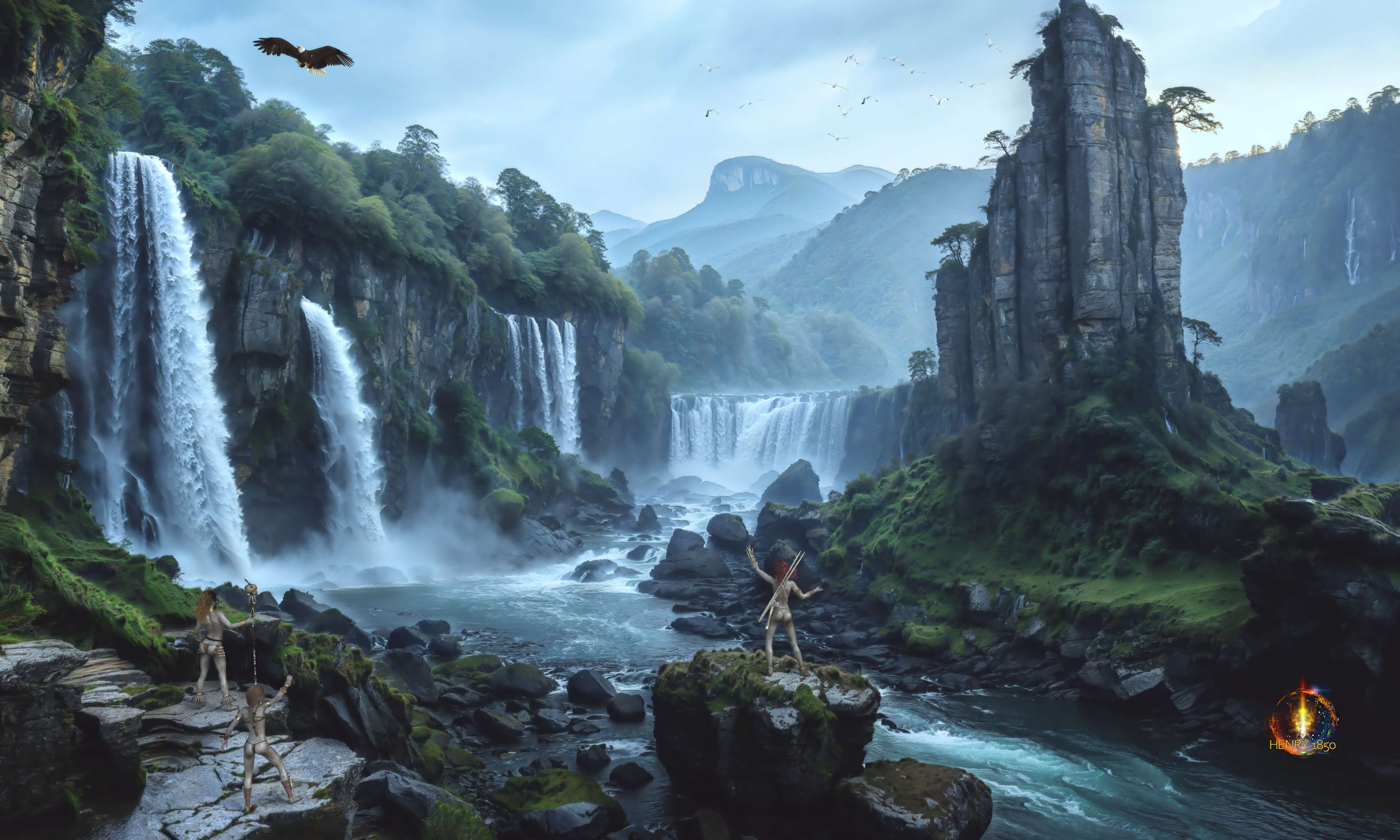 Paradise Found 3D Render, Digital Art by Henry1850