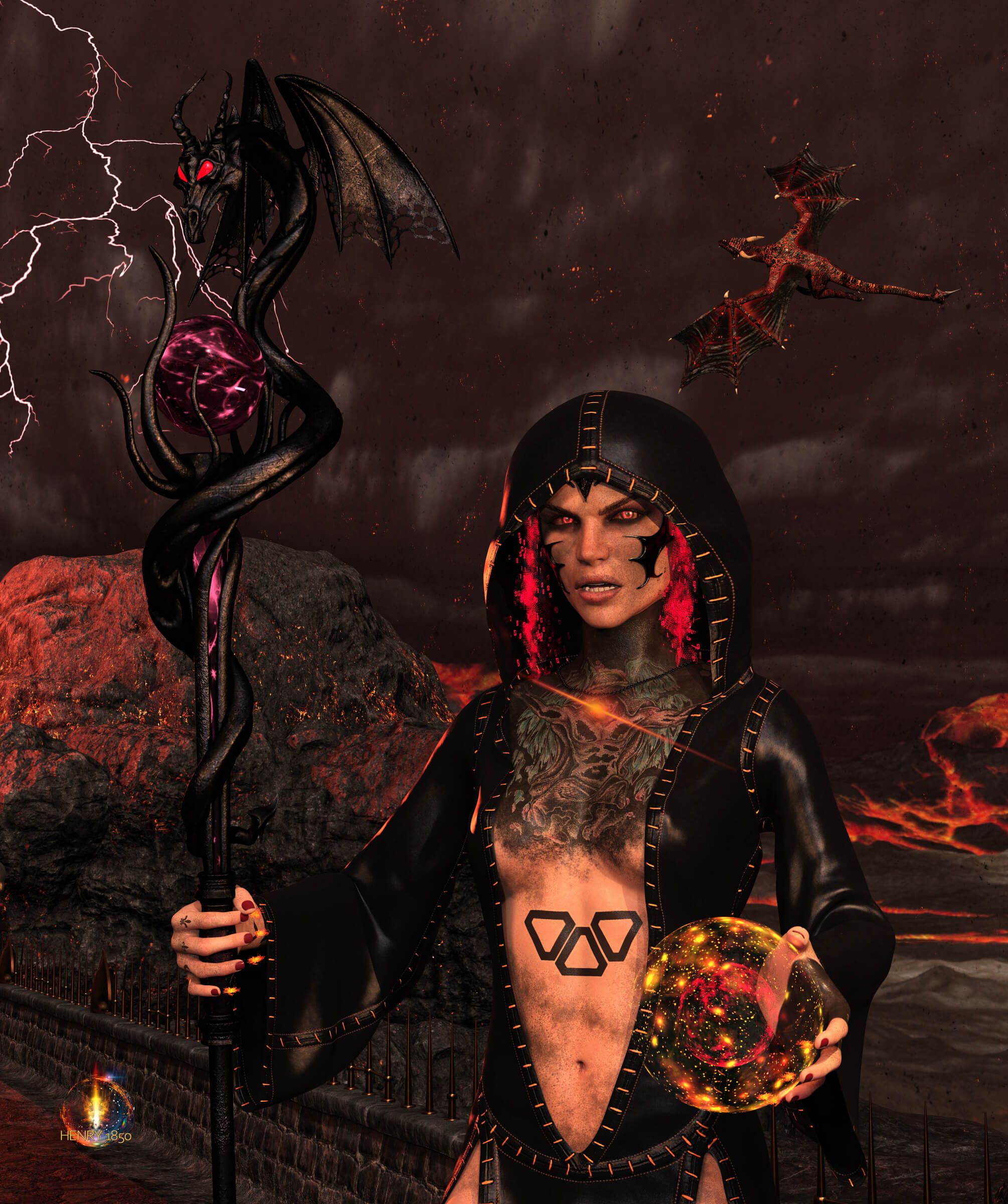 Terror 3D Render, Digital Art by Henry1850