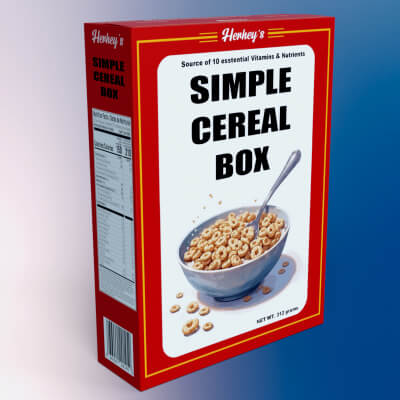 Simple Cereal Box by Herhey