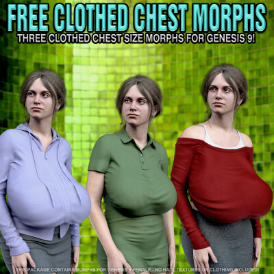 Clothed Chest Morphs for Genesis 9