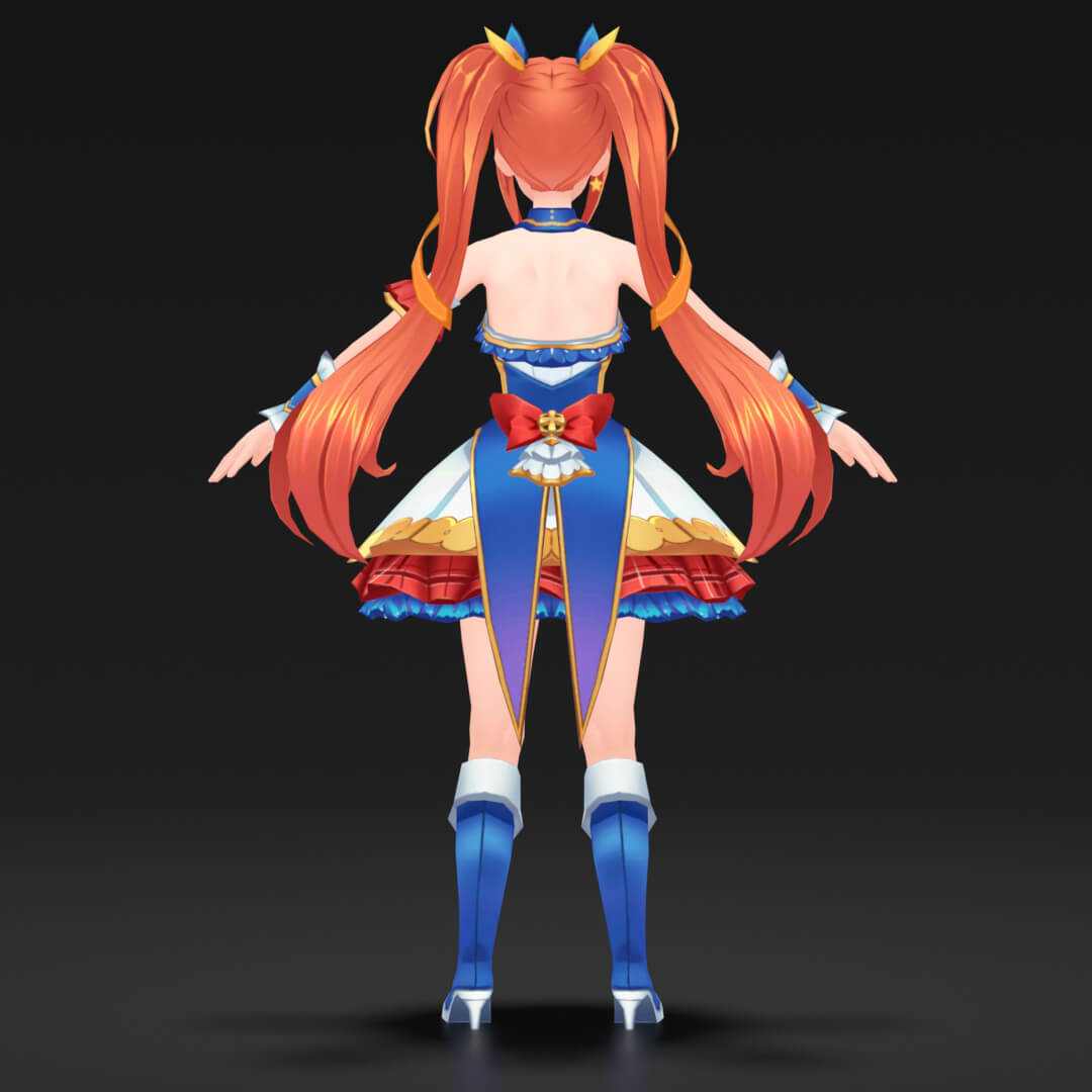 Rui Sexy Anime Style Character Full Rigged - 3D Model by HikkiJack
