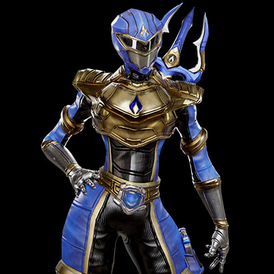 Female Sentai Ranger Game Character - Blue Water - Agent Miz