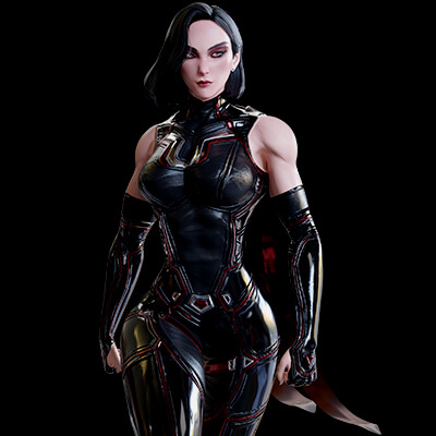 Female Superhero Game Character - Ultrawoman