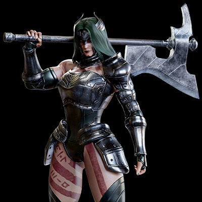 Female Superhero Game Character - Warmaiden by Hisqiefurqoni