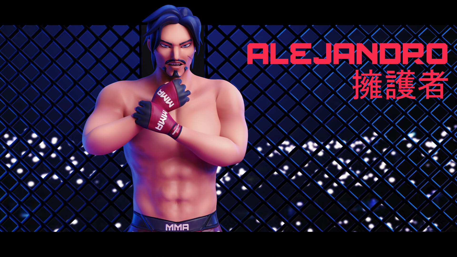 Low Poly Boxer & MMA Fighter Alejandro 3D Model by Hisqiefurqoni