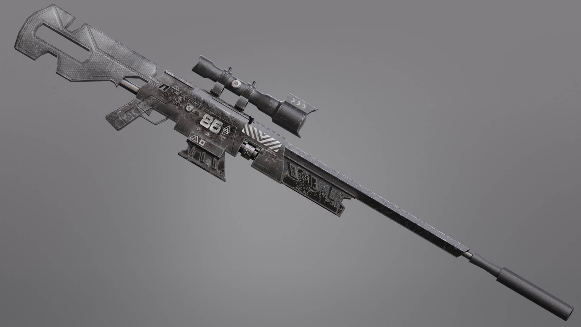 Low Poly - Cybernetic Hitman - Orion 3D Model by Hisqiefurqoni