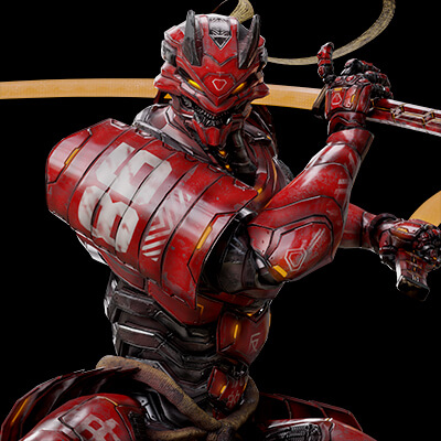 Low Poly Cybernetic Wrath 7 Deadly Sins Mecha Series