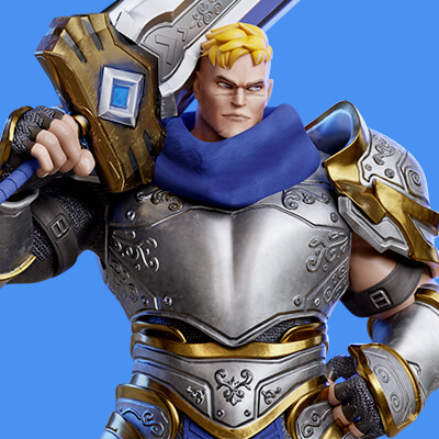 Low Poly - Stylized Warrior - Bran