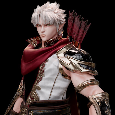 Male - Archer RPG Game Character - Elric