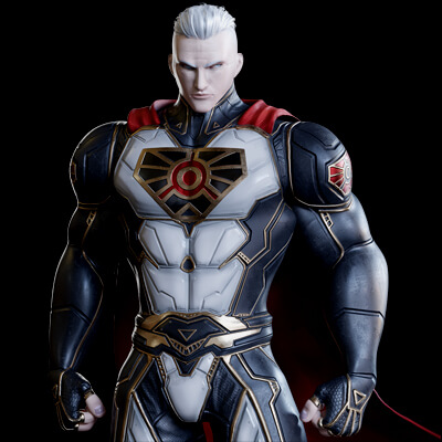 Male Superhero Game Character - Ironsun