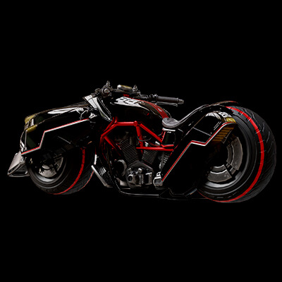 Stylized Futuristic Terry Motorcycle