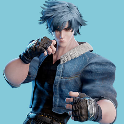 Stylized Male Fighting Character - Lucien