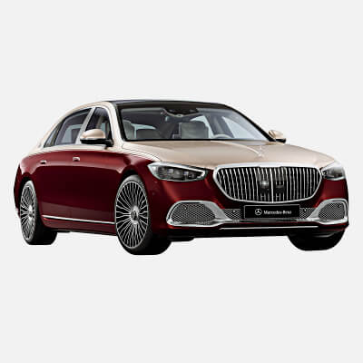 2022 Mercedes-Benz S-Class Maybach 3D Model by HKV Studios