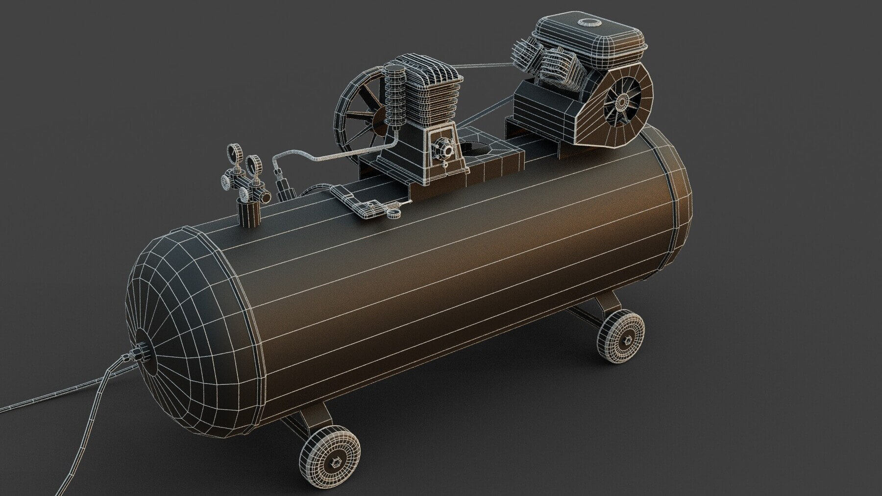 Air Compressor - 3D Model by Holy360
