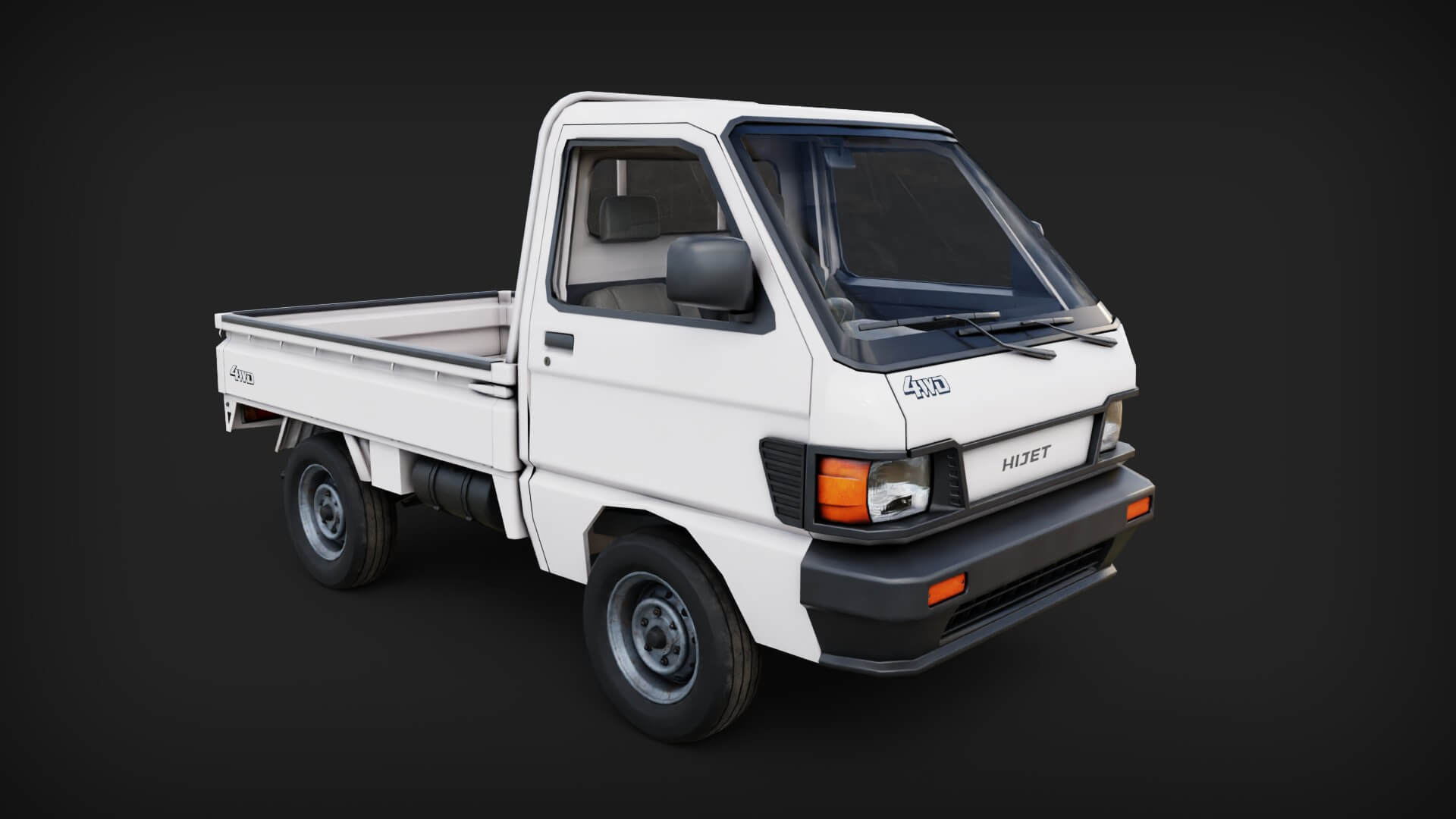Dihatsu Hijet Pick Up Kei Car 3D Model By Holy360