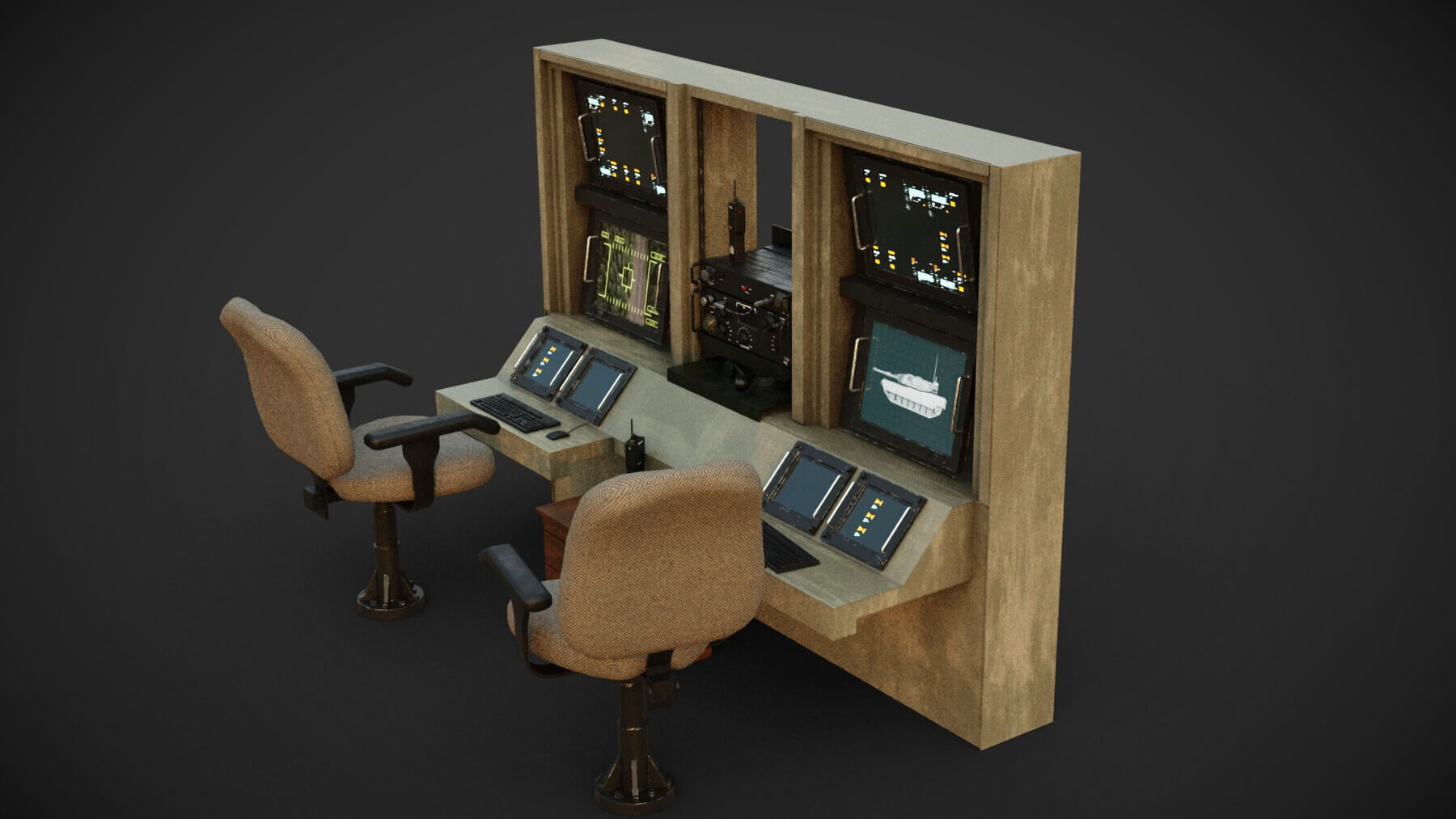 Hud Console Display - 3D Model by Holy360
