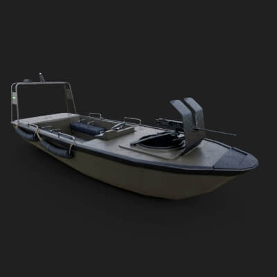 Marine Military Boat - 3D Model by Holy360