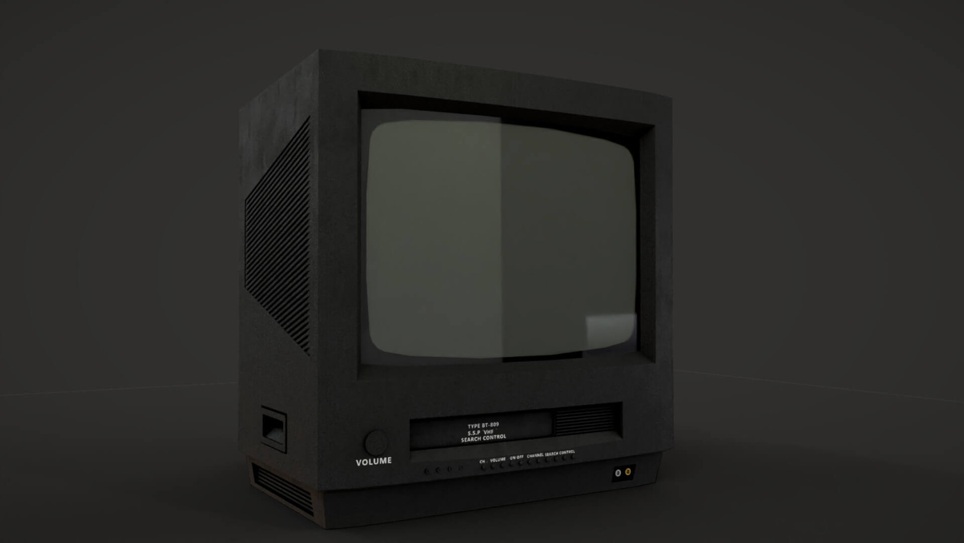 Old CRT Television 3D Model by Holy360