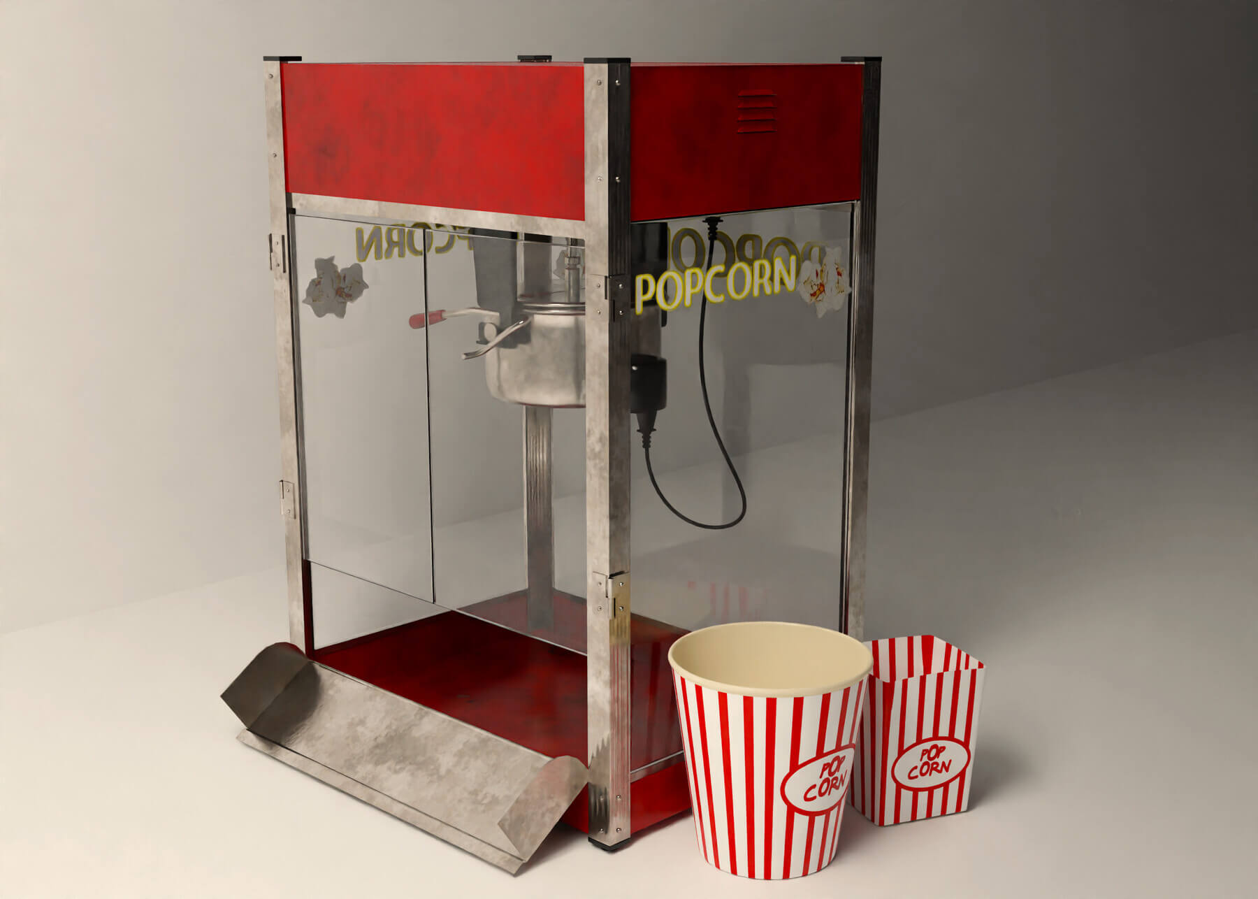 Popcorn Machine 3D Model by Holy360