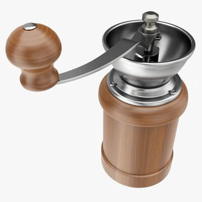 Hand Coffee Grinder - 3D Model by HQ3DMOD