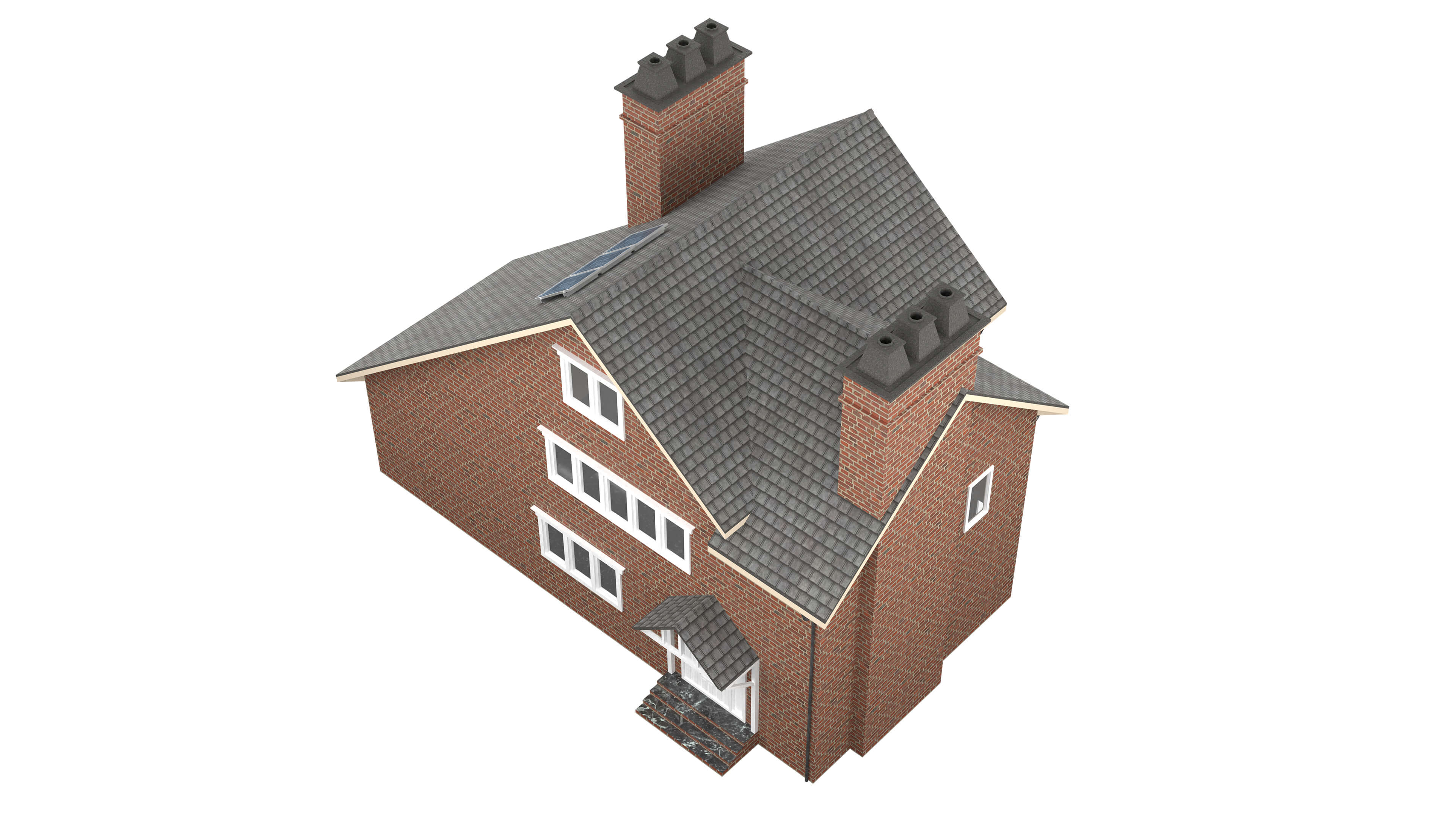 British House Design 04 - 3D Model by HT3dStudio