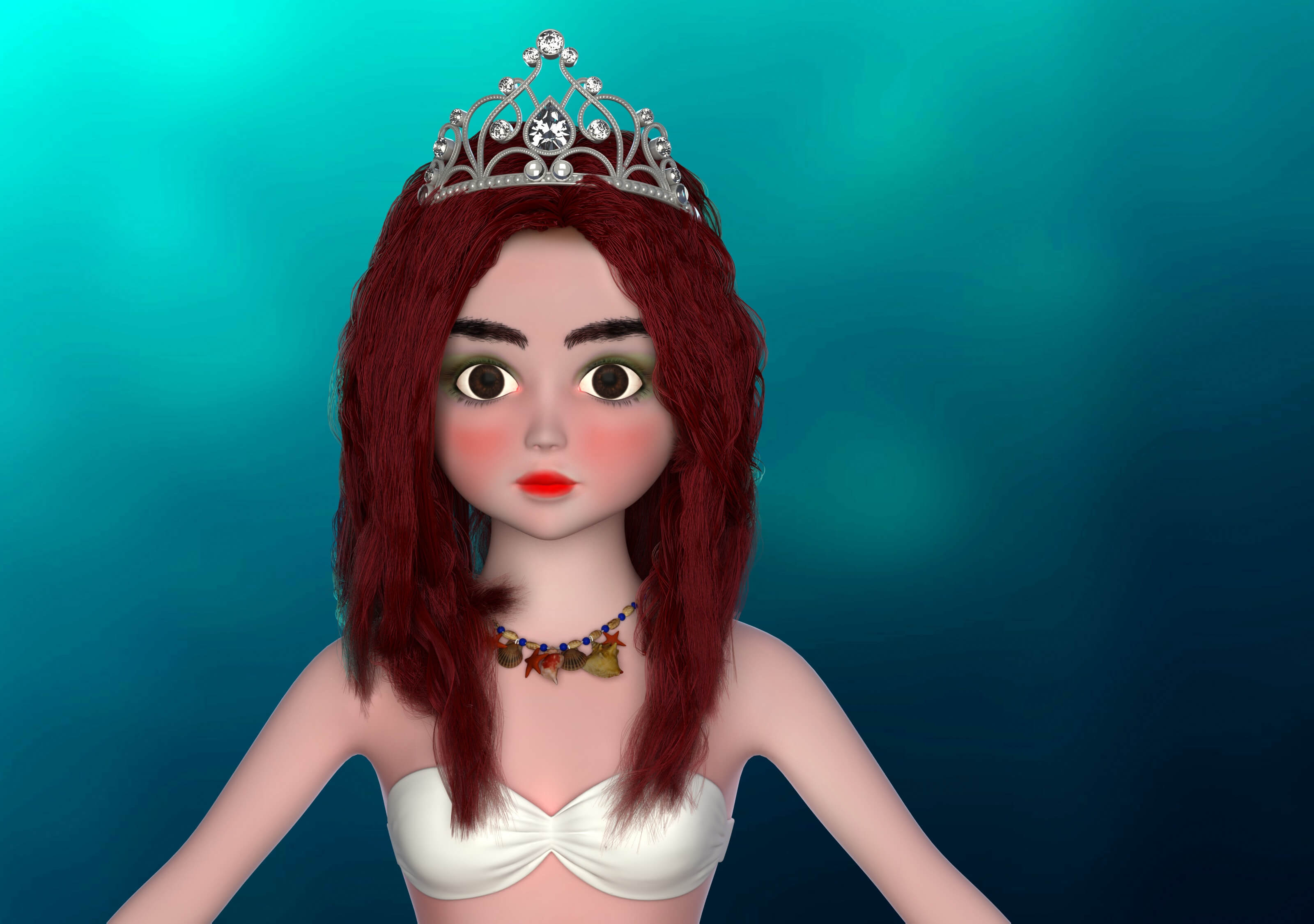 Mermaid Character - 3D Model by Huang_9527