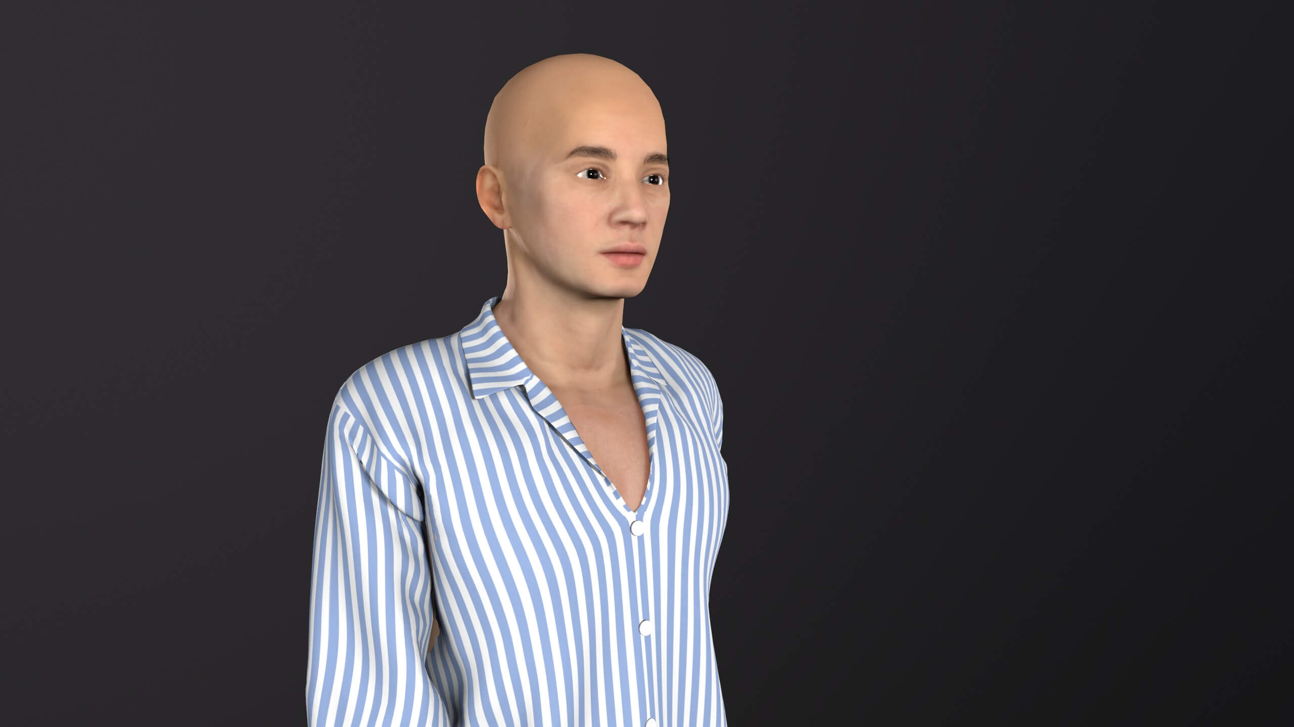 Patient Man character - 3D Model by Huang_9527