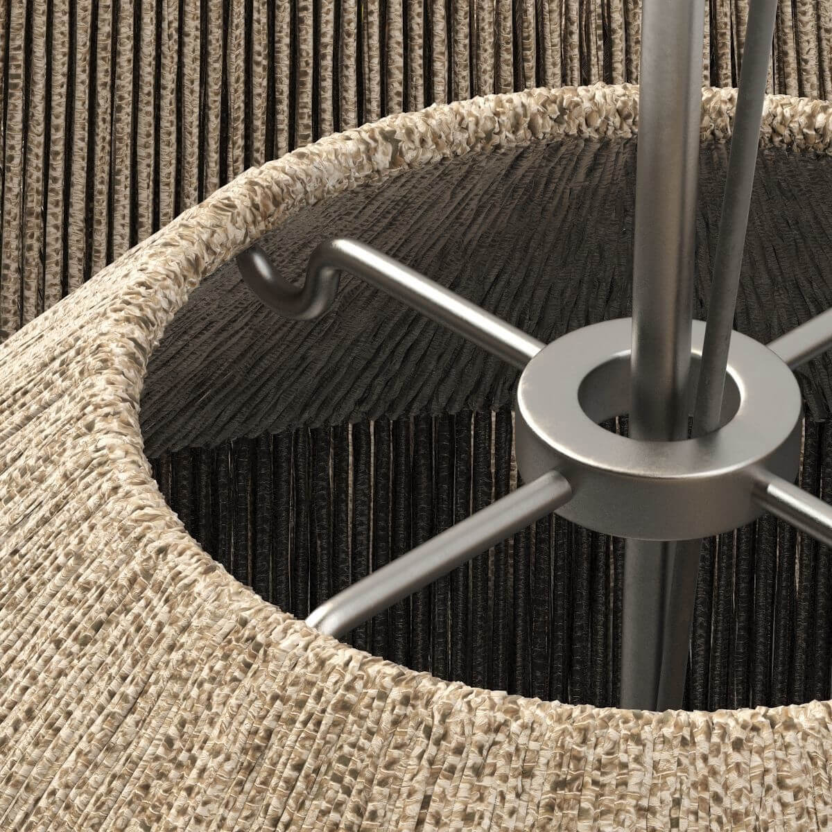 Lamp Wood Rotang Wicker Barrel N2 - 3D Model by hulk mario