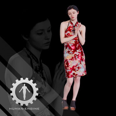 Female Scan - Amy in Chinese Style Dress 144
