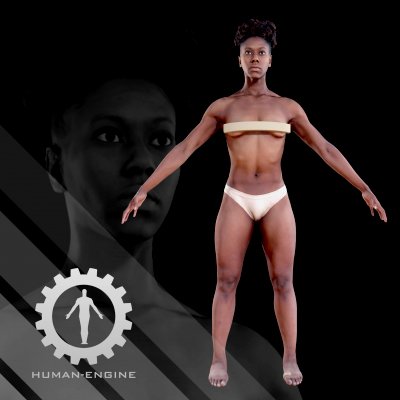 Female Scan - Tiana Rigged