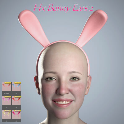 HX Bunny Ears 2 for Genesis 9