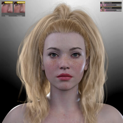 Daria M Pro - HX Natural Textures for Genesis 9 by HumanXYStudio