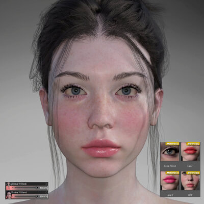 Dorina W Pro Textures for Genesis 9 by HumanXYStudio