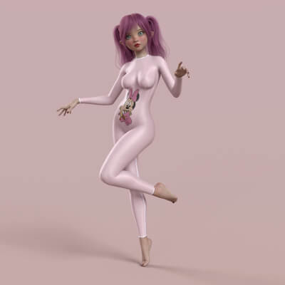 Echiko T Anime Charachter Morph for Genesis 8 Female