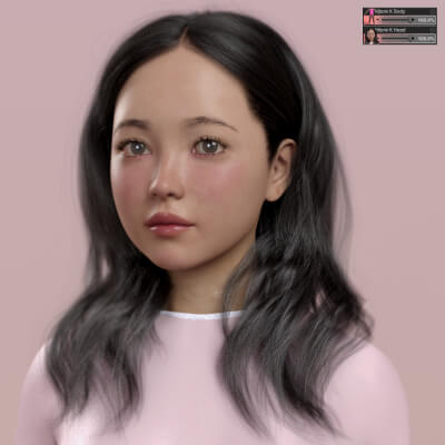 Hitomi K Morph for Gensis 8 Female