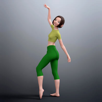 HX Belle Cartoon Character for Genesis 8 Female