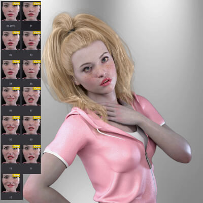 HX Cute Expressions 1 for Genesis 9