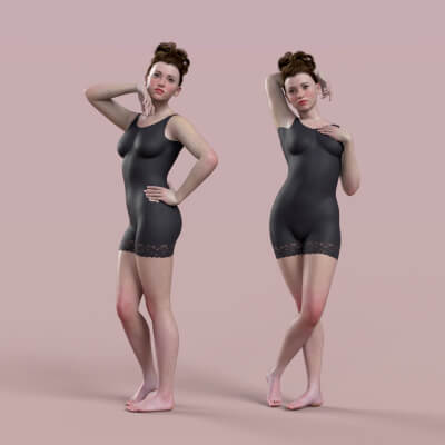 HX Cute Poses 1 for Genesis 9