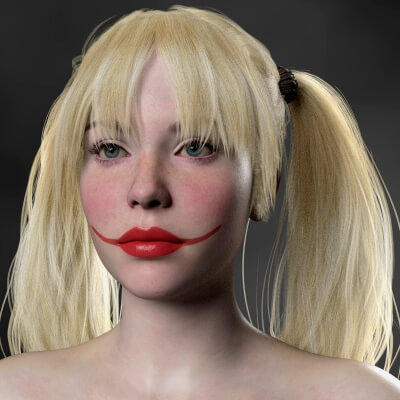 HX Joker Lips Makeup for Genesis 9