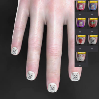 HX Nails 2 for Genesis 9