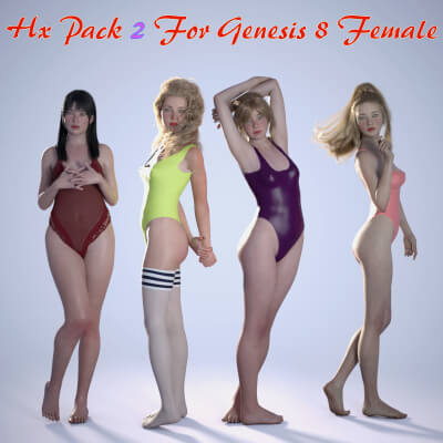 Hx Pack 2 For Genesis 8 Female by HumanXYStudio