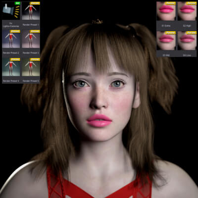 HX Studio Lights  Render Presets X
