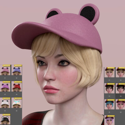 HX Teddy Cap With Hair for G8 Fm and G9