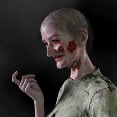Juanita Zombie Morph for Genesis 9 by HumanXYStudio