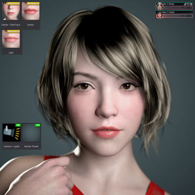 Keiko S V2 Pro Textures for Genesis 9 by HumanXYStudio