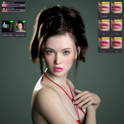 Klaudia P V2 Pro Textures for Genesis 9 by HumanXYStudio