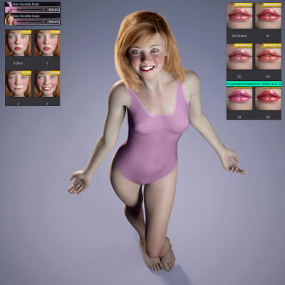 Teen Donetta for Genesis 8 Female by HumanXYStudio