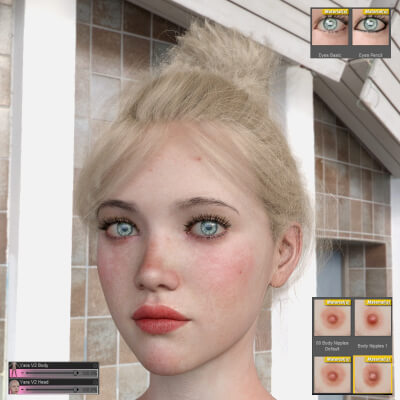 Yara V3 High Quality Textures for G8.1 Female by HumanXYStudio